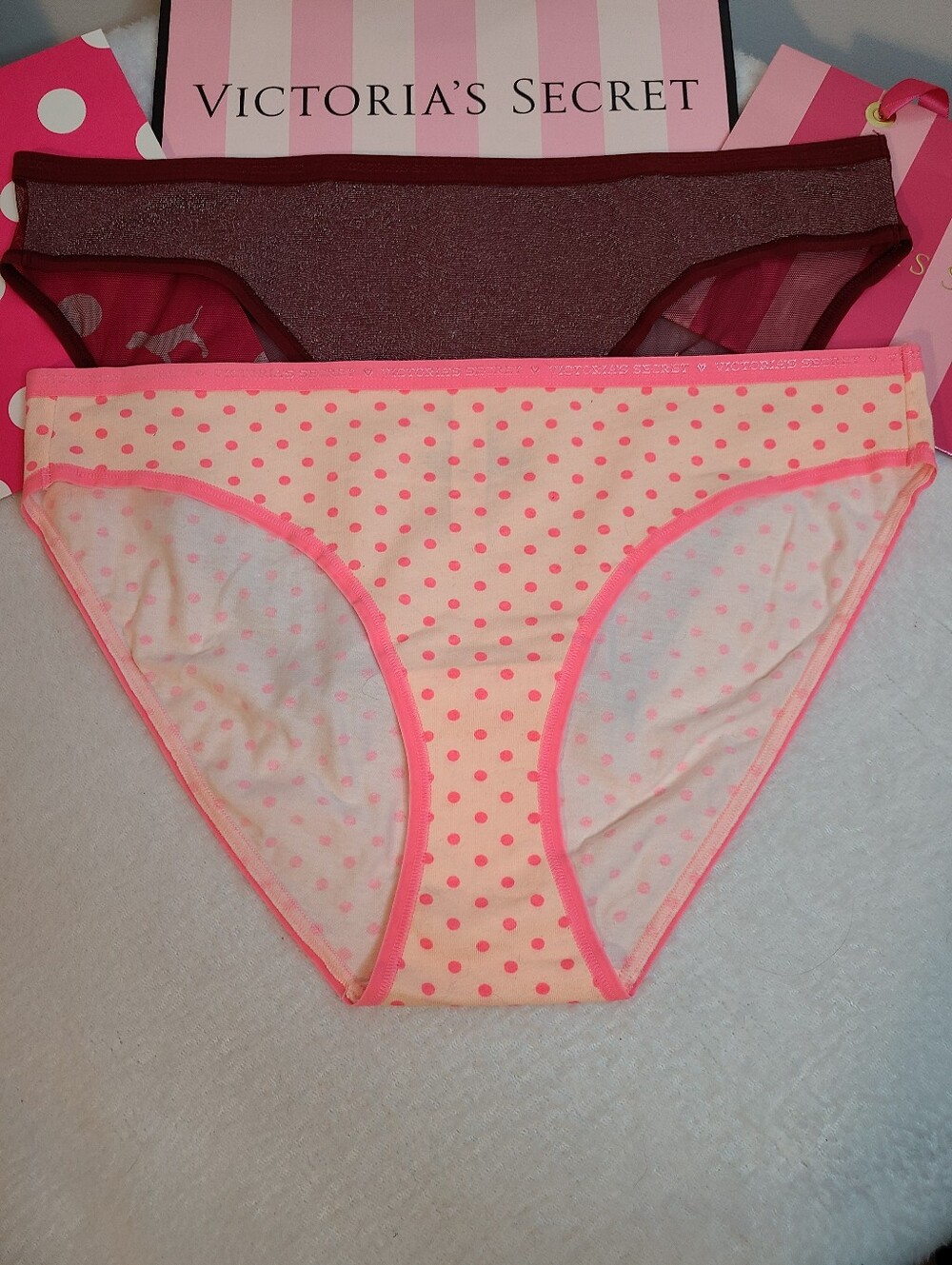 Y2K Victoria's Secret 2pk Signature Cotton Classic Bikini Panties Size XL